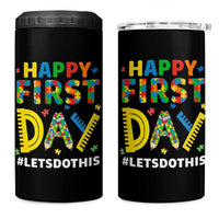 Autism Acceptance Back To School Educator 4 in 1 Can Cooler Tumbler Happy First Day