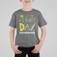 Autism Acceptance Back To School Educator T Shirt For Kid Happy First Day