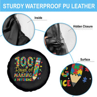 Proud Autism Teacher 100 Days Of School Spare Tire Cover Making A Difference