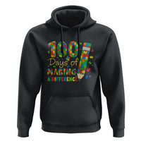 Proud Autism Teacher 100 Days Of School Hoodie Making A Difference