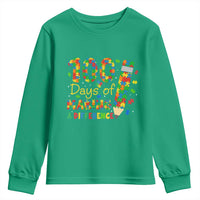 Proud Autism Teacher 100 Days Of School Youth Sweatshirt Making A Difference