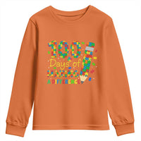 Proud Autism Teacher 100 Days Of School Youth Sweatshirt Making A Difference