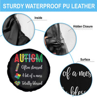 Autism Support Educator Spare Tire Cover Often Stressed A Bit Of A Mess Totally Blessed