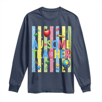 Special Ed Teacher Autism Acceptance Long Sleeve Shirt Au Some Teacher