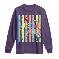 Special Ed Teacher Autism Acceptance Long Sleeve Shirt Au Some Teacher