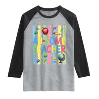 Special Ed Teacher Autism Acceptance Raglan Shirt Au Some Teacher