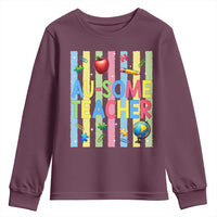 Special Ed Teacher Autism Acceptance Youth Sweatshirt Au Some Teacher