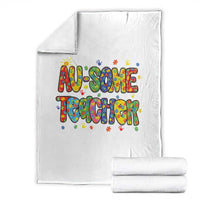 Autism Acceptance Special Education Teacher Throw Blanket Au Some Teacher