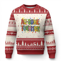 Autism Acceptance Special Education Teacher Ugly Christmas Sweater Au Some Teacher