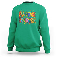 Autism Acceptance Special Education Teacher Sweatshirt Au Some Teacher