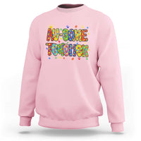 Autism Acceptance Special Education Teacher Sweatshirt Au Some Teacher