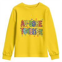 Autism Acceptance Special Education Teacher Youth Sweatshirt Au Some Teacher