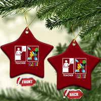 Funny Au Some Teacher Ceramic Ornament Autism Acceptance Special Education Gift