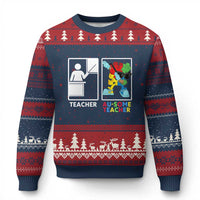 Funny Au Some Teacher Ugly Christmas Sweater Autism Acceptance Special Education Gift