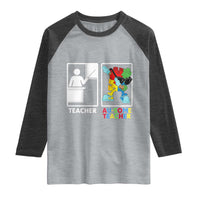 Funny Au Some Teacher Raglan Shirt Autism Acceptance Special Education Gift