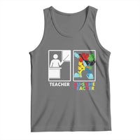Funny Au Some Teacher Tank Top Autism Acceptance Special Education Gift