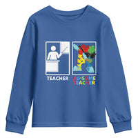 Funny Au Some Teacher Youth Sweatshirt Autism Acceptance Special Education Gift