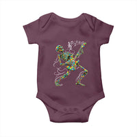 Autism Acceptance Rock Guitar Skeleton Baby Onesie Music Lover