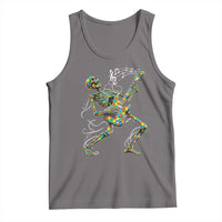 Autism Acceptance Rock Guitar Skeleton Tank Top Music Lover
