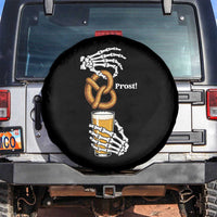 Prost Beer Lover Skeleton Hands German Festival Graphic Spare Tire Cover