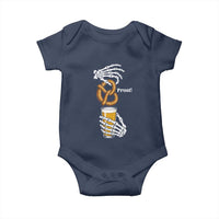 Prost Beer Lover Skeleton Hands German Festival Graphic Baby Onesie