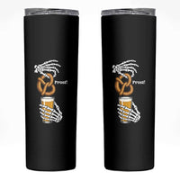 Prost Beer Lover Skeleton Hands German Festival Graphic Skinny Tumbler