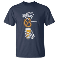 Prost Beer Lover Skeleton Hands German Festival Graphic T Shirt