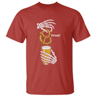 Prost Beer Lover Skeleton Hands German Festival Graphic T Shirt