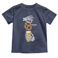 Prost Beer Lover Skeleton Hands German Festival Graphic Toddler T Shirt