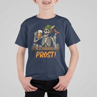 Funny Skeleton Oktoberfest T Shirt For Kid Prost Beer Lover Bavarian Gift