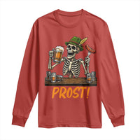 Funny Skeleton Oktoberfest Long Sleeve Shirt Prost Beer Lover Bavarian Gift