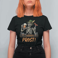 Funny Skeleton Oktoberfest T Shirt For Women Prost Beer Lover Bavarian Gift