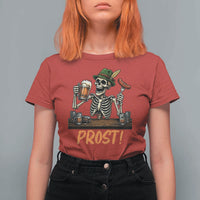 Funny Skeleton Oktoberfest T Shirt For Women Prost Beer Lover Bavarian Gift