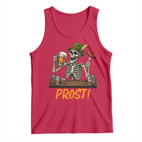 Funny Skeleton Oktoberfest Tank Top Prost Beer Lover Bavarian Gift