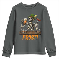 Funny Skeleton Oktoberfest Youth Sweatshirt Prost Beer Lover Bavarian Gift