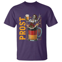Funny Skeleton Oktoberfest T Shirt Spooky Prost German Beer Drinker Graphic