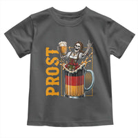 Funny Skeleton Oktoberfest Toddler T Shirt Spooky Prost German Beer Drinker Graphic