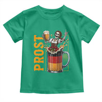 Funny Skeleton Oktoberfest Toddler T Shirt Spooky Prost German Beer Drinker Graphic