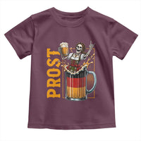 Funny Skeleton Oktoberfest Toddler T Shirt Spooky Prost German Beer Drinker Graphic