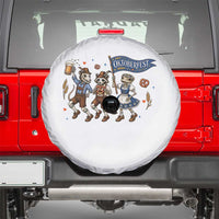 Funny Opossum Raccoon Frog Oktoberfest Beer Graphic Spare Tire Cover Spooky Drinking Team