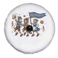 Funny Opossum Raccoon Frog Oktoberfest Beer Graphic Spare Tire Cover Spooky Drinking Team