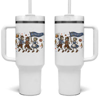 Funny Opossum Raccoon Frog Oktoberfest Beer Graphic Tumbler With Handle Spooky Drinking Team