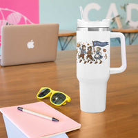 Funny Opossum Raccoon Frog Oktoberfest Beer Graphic Tumbler With Handle Spooky Drinking Team