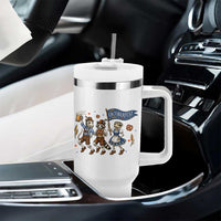 Funny Opossum Raccoon Frog Oktoberfest Beer Graphic Tumbler With Handle Spooky Drinking Team