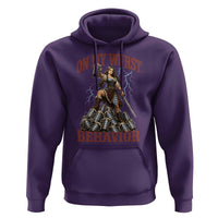 Bavarian Warrior Woman Drinking Beer Oktoberfest Graphic Hoodie On My Wurst Behavior