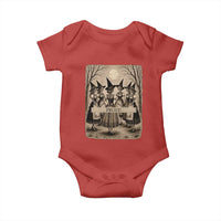 Skeleton Witches Coven Oktoberfest Baby Onesie German Dirndl Spooky Beer Festival Gift