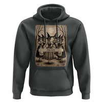 Skeleton Witches Coven Oktoberfest Hoodie German Dirndl Spooky Beer Festival Gift