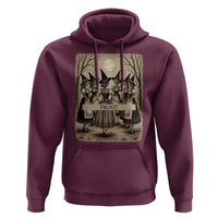 Skeleton Witches Coven Oktoberfest Hoodie German Dirndl Spooky Beer Festival Gift