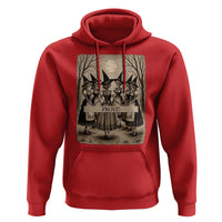 Skeleton Witches Coven Oktoberfest Hoodie German Dirndl Spooky Beer Festival Gift
