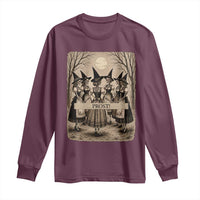 Skeleton Witches Coven Oktoberfest Long Sleeve Shirt German Dirndl Spooky Beer Festival Gift